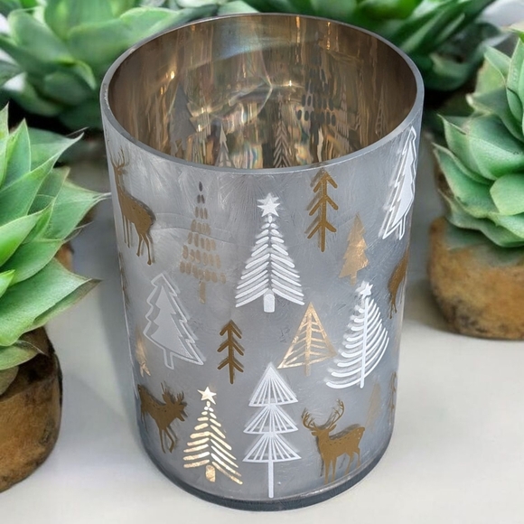 Yankee Candle Winter Gold Flickering Glass Holder (EUC) - Picture 5 of 6